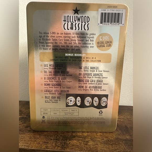 Hollywood Classics:‎ The Golden Age of the Silverscreen (Collector Edt.) DVD Set - Picture 2 of 5